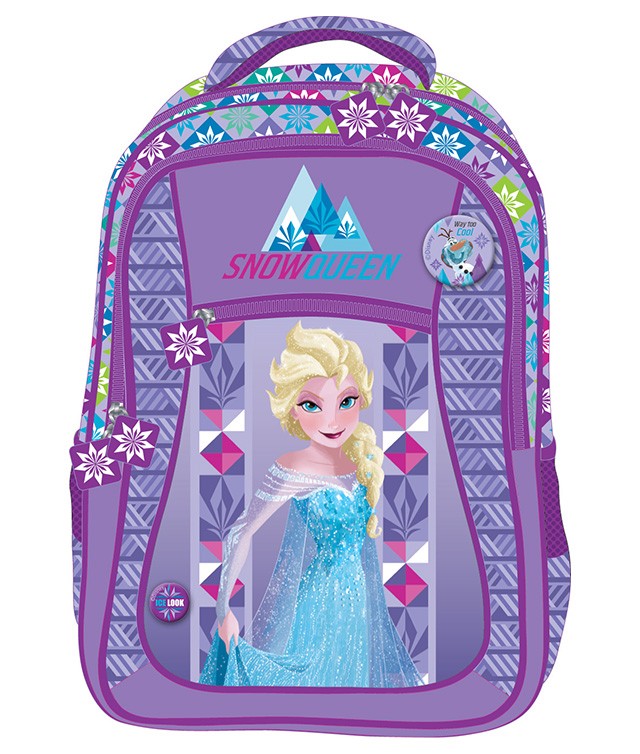 Ghiozdan fete, clasele primare, imprimeu frozen, multicolor, Pigna - imagine 4